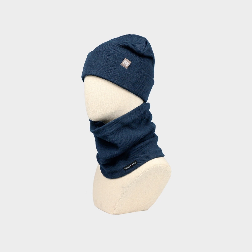 男士防寒翻边针织帽/围脖